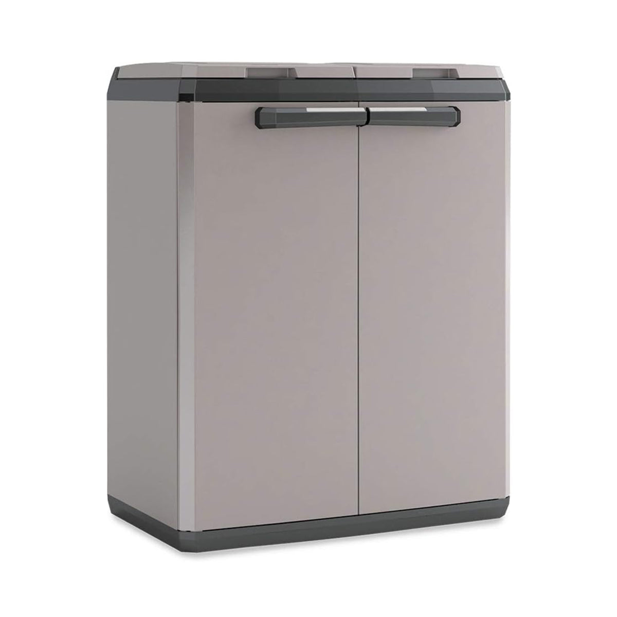 Armoire Poubelle double compartiment Sacs poubelle 2 x 110 litres