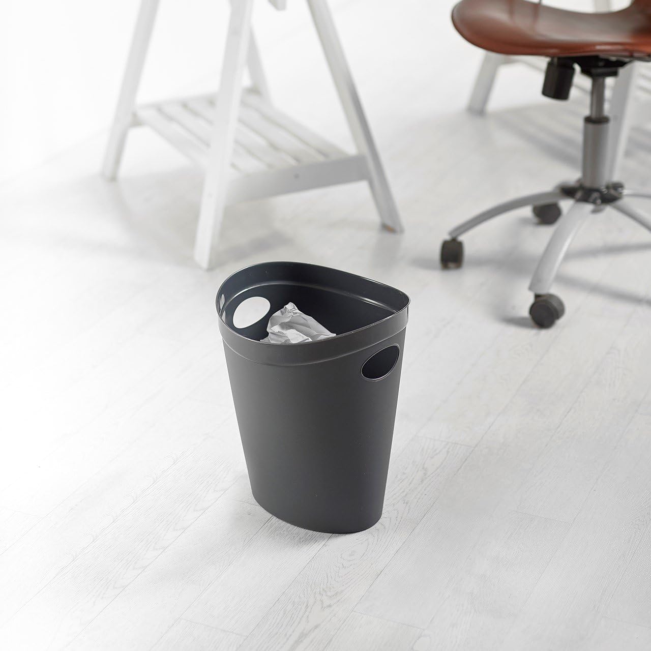 Poubelle 12L anthracite  bureau
