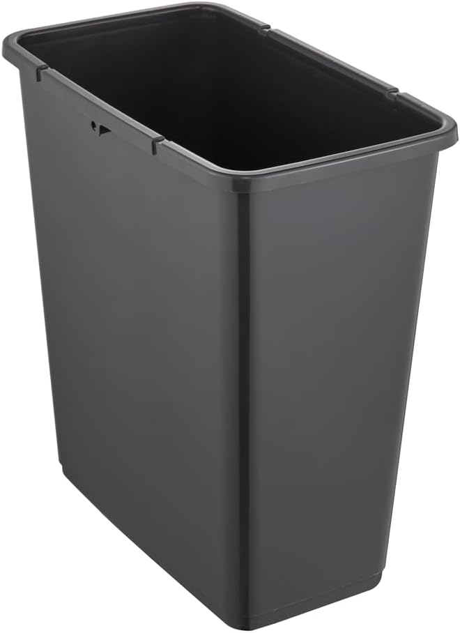 Poubelle 25L à double ouverture gris