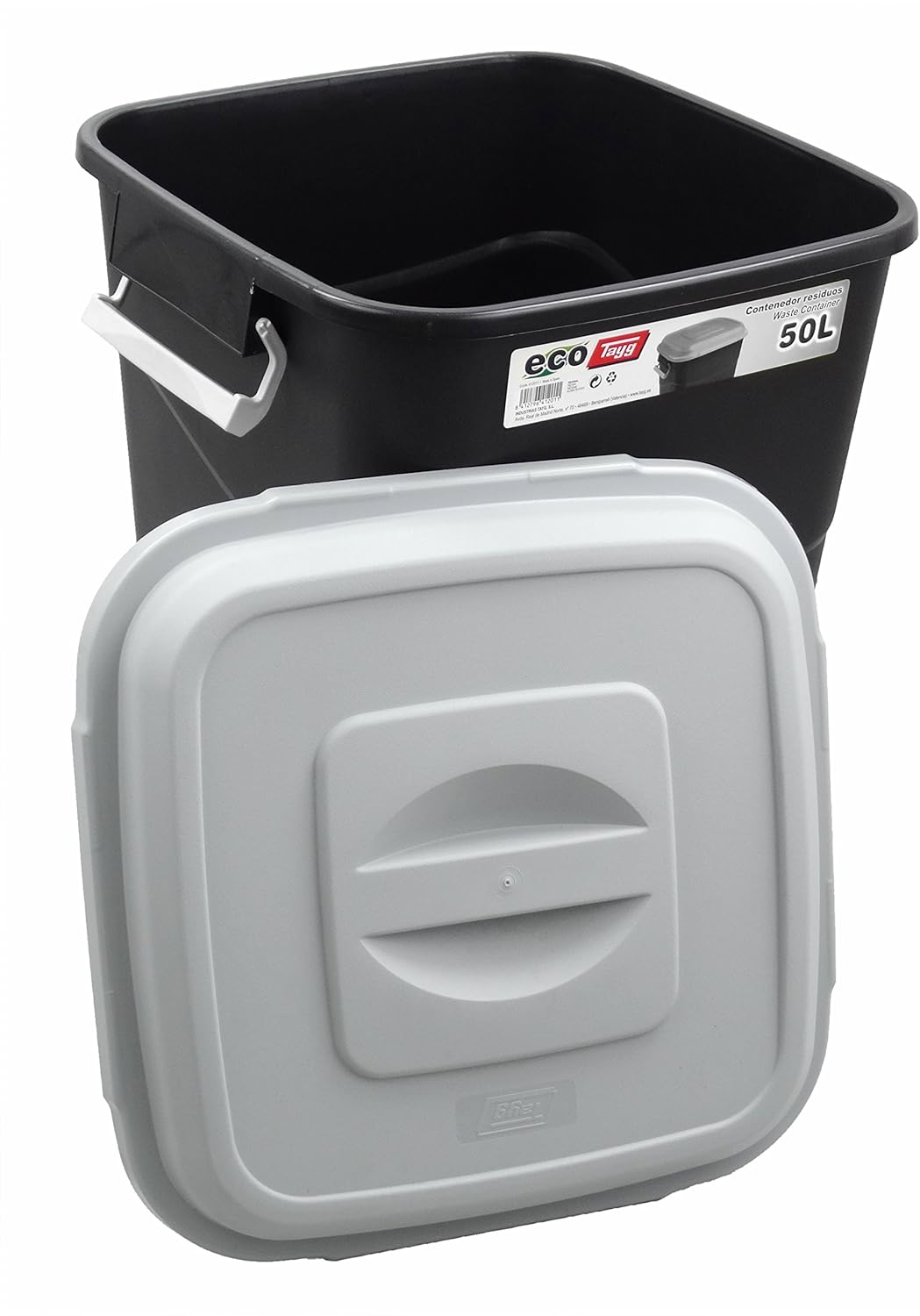 Poubelle 50L avec couvercle amovible cuisine