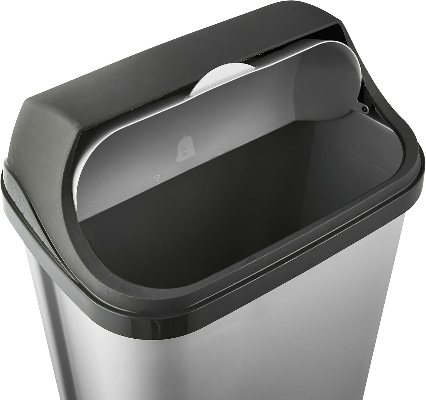 Poubelle 50L avec couvercle coulissant cuisine