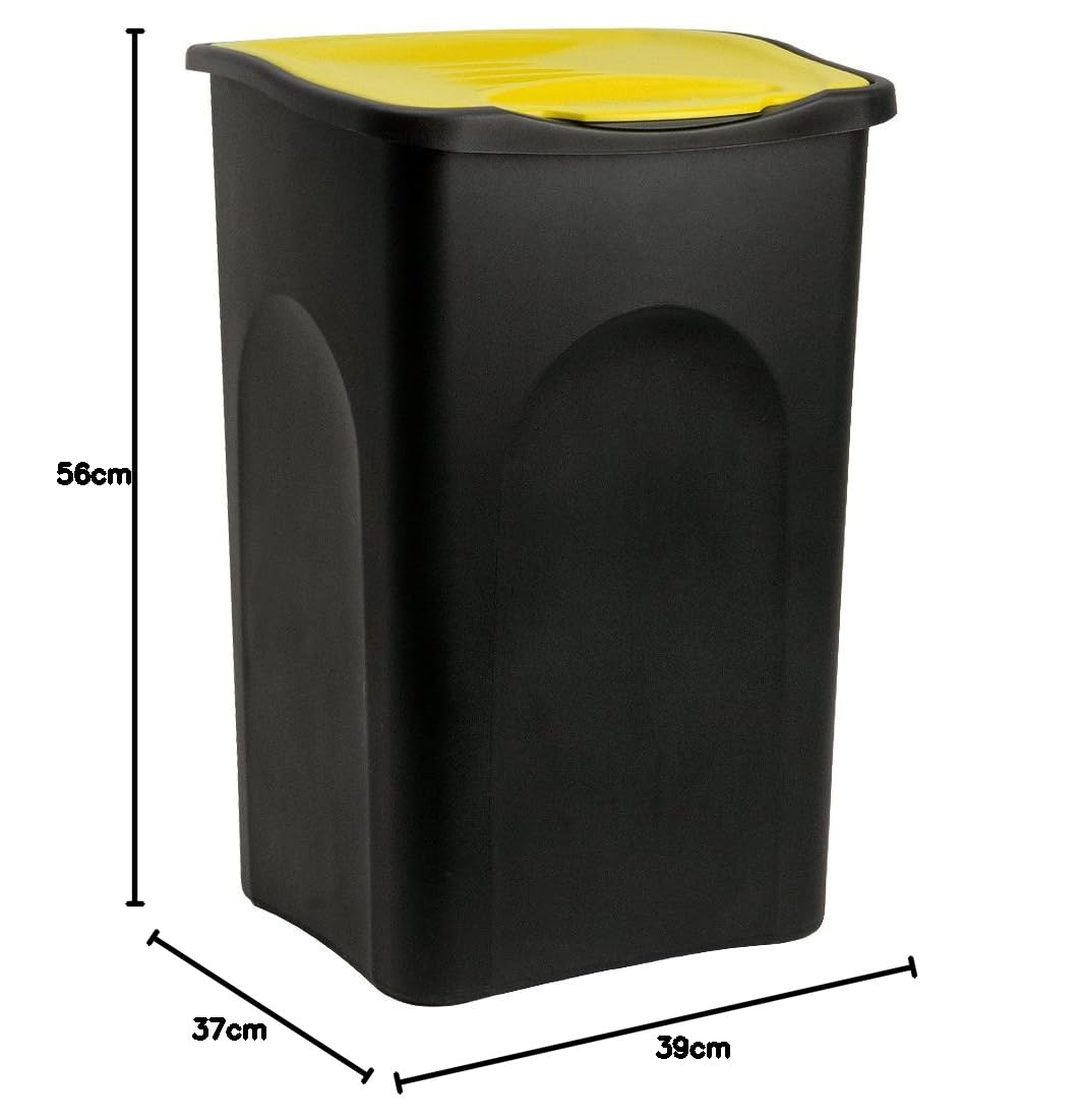 Poubelle 50L avec couvercle dimension