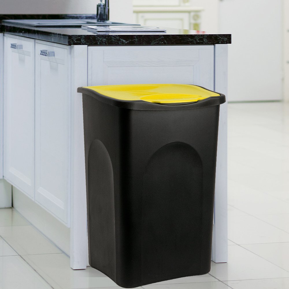 Poubelle 50L avec couvercle dimension cuisine