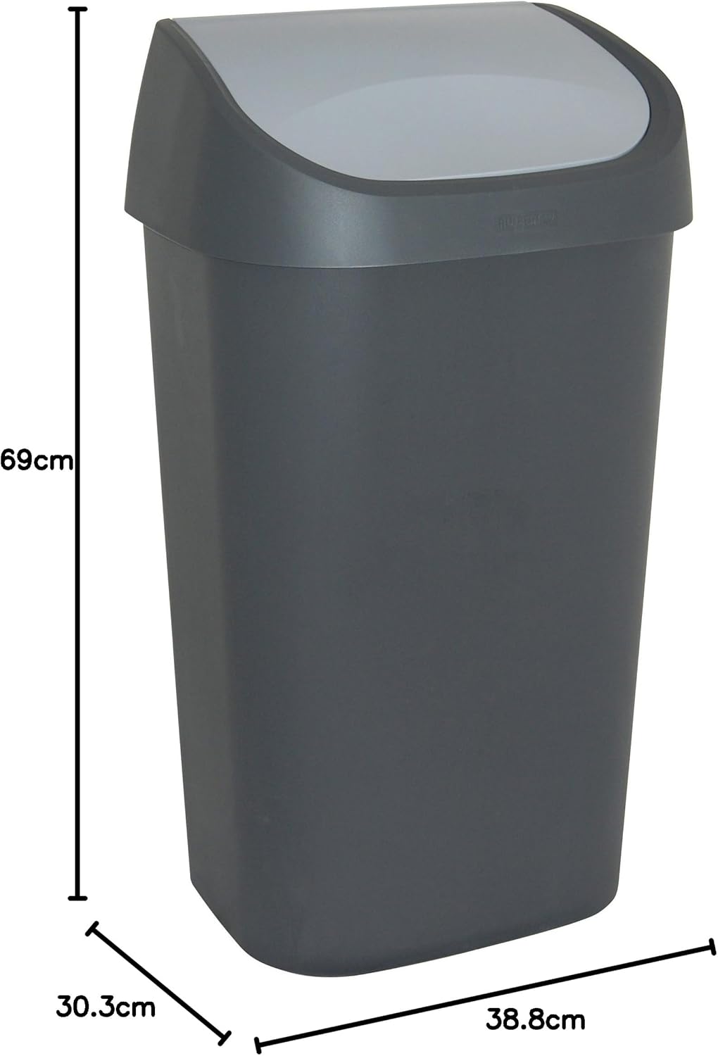 Poubelle 50L couvercle basculant dimension