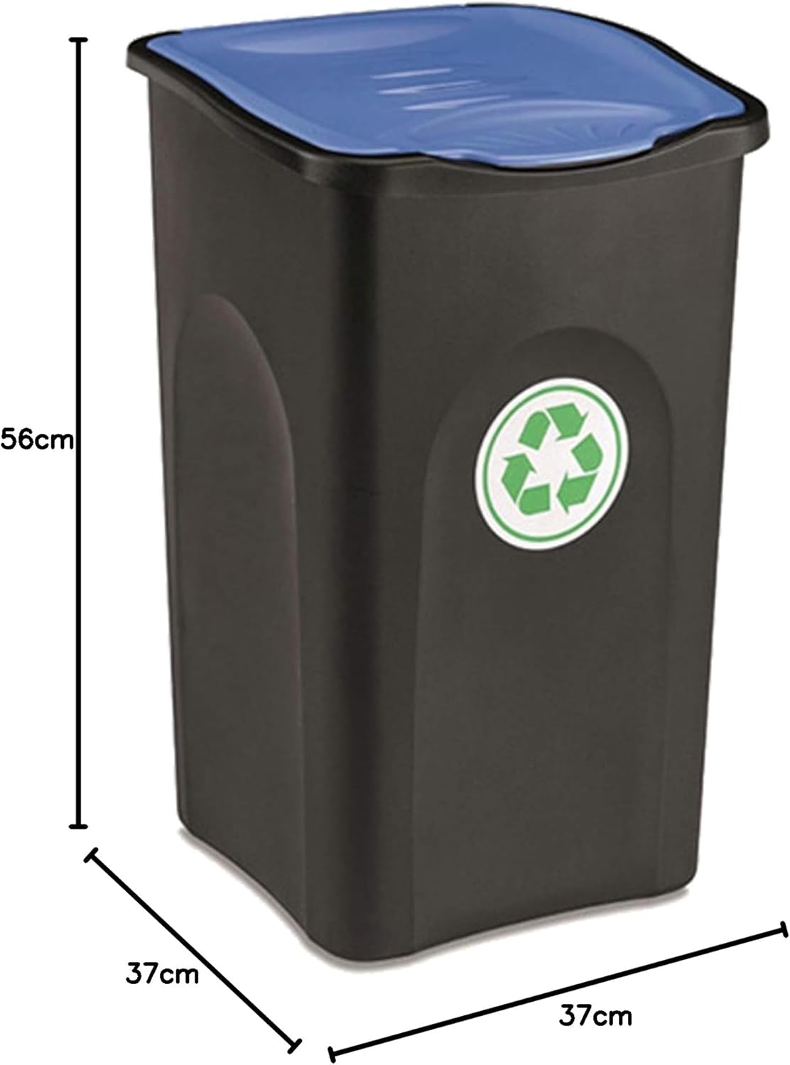 Poubelle 50L pour tri sélectif dimension
