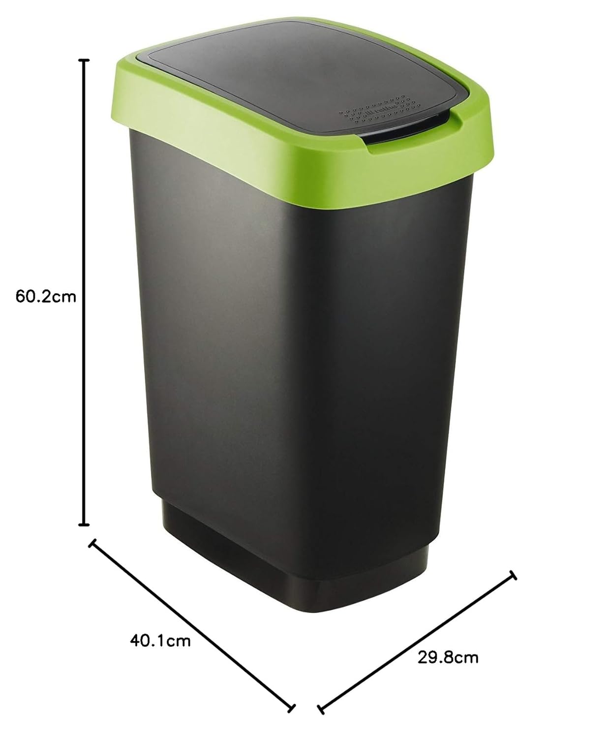 Poubelle 50 L a couvercle basculant avec couvercle