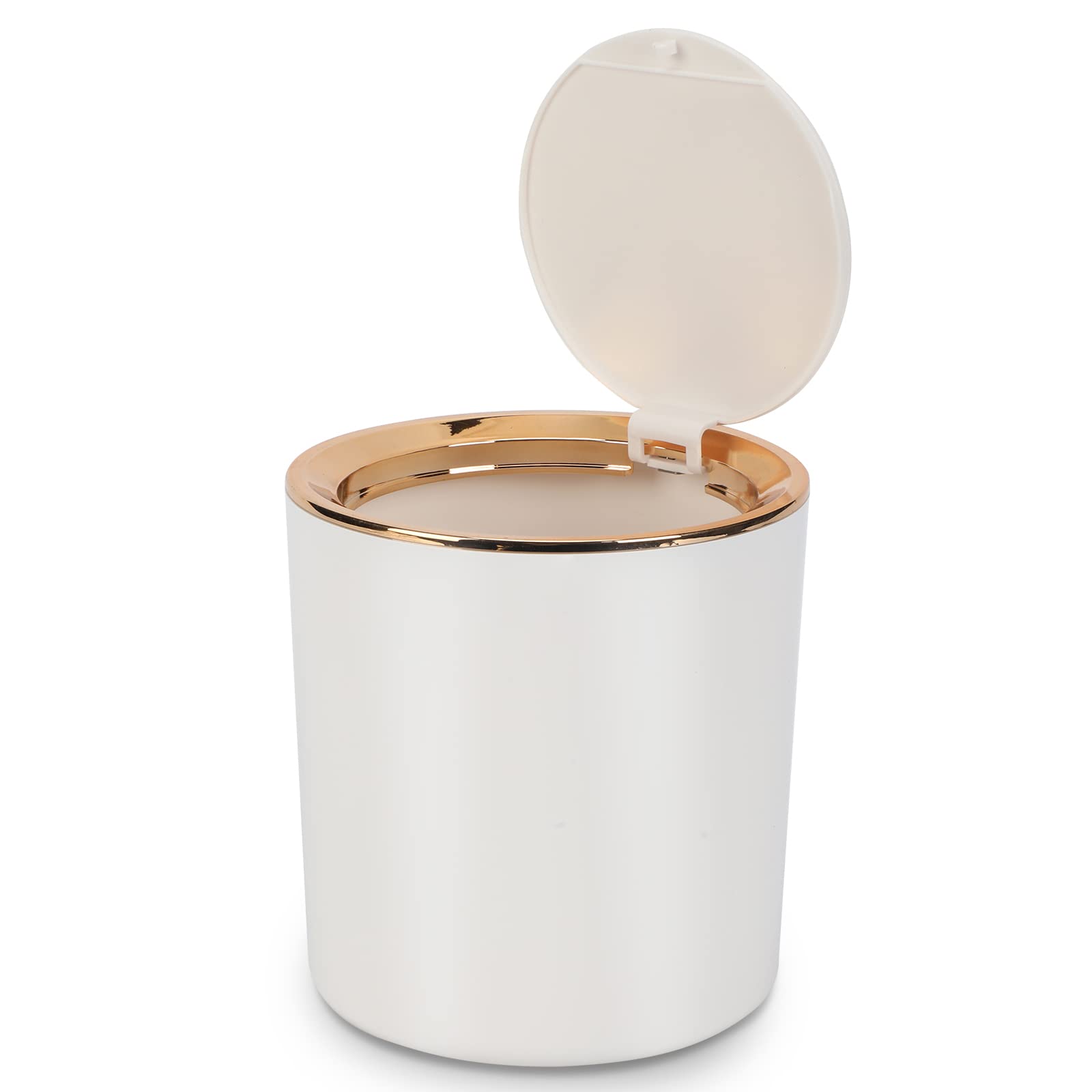 Poubelle de table 2,6L avec couvercle blanc