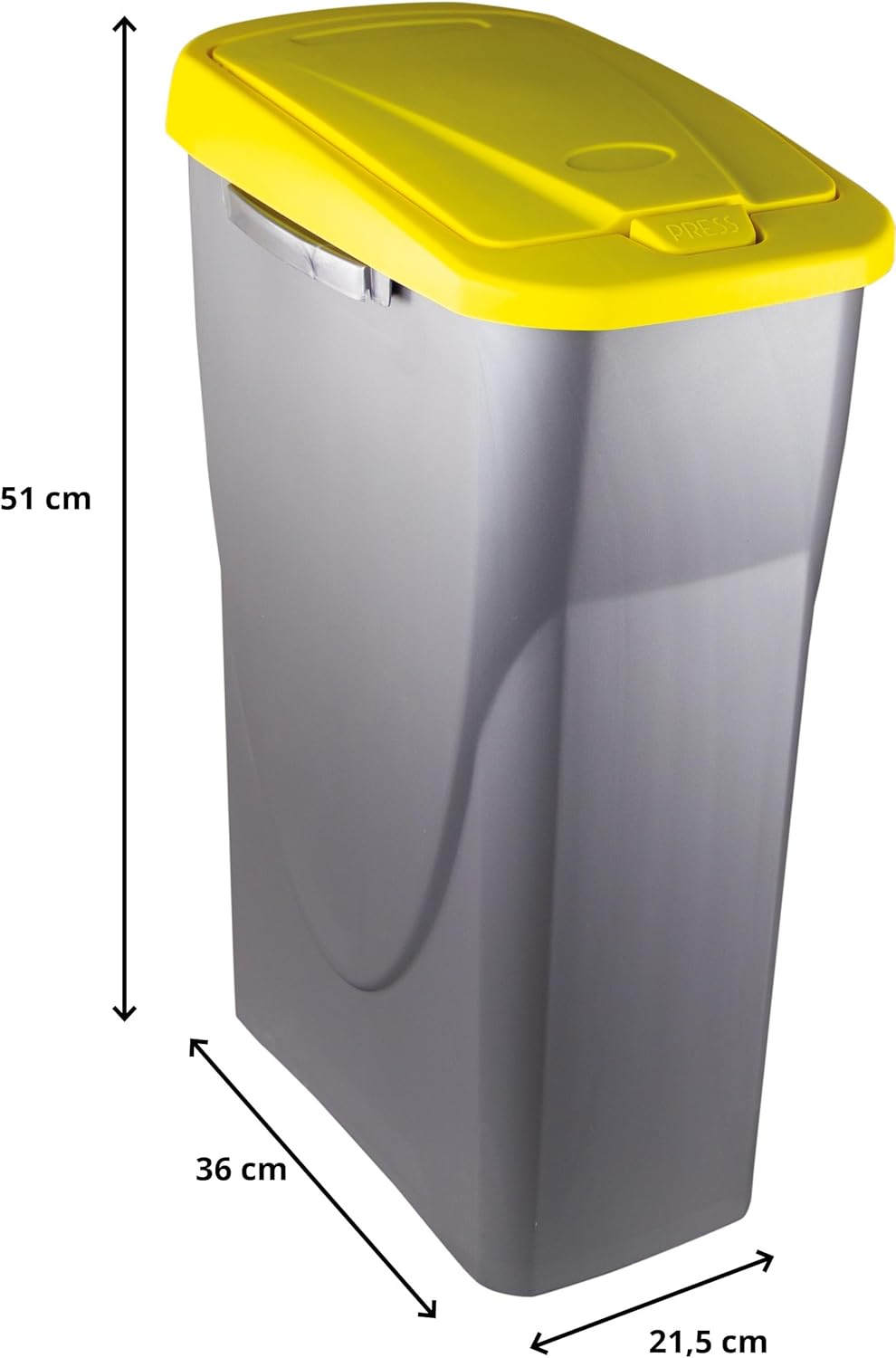 Poubelle de tri sélectif 25L dimension