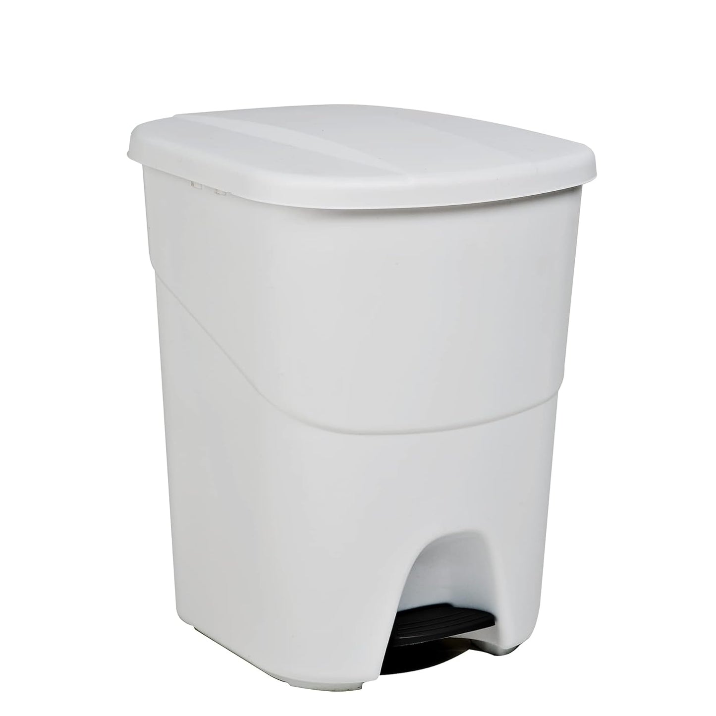 Poubelle à pédale 40L 40 litres, blanc, 393 x 352 x 470 mm