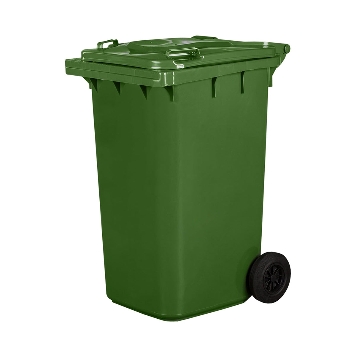 Poubelle verte a roulettes 240 litres