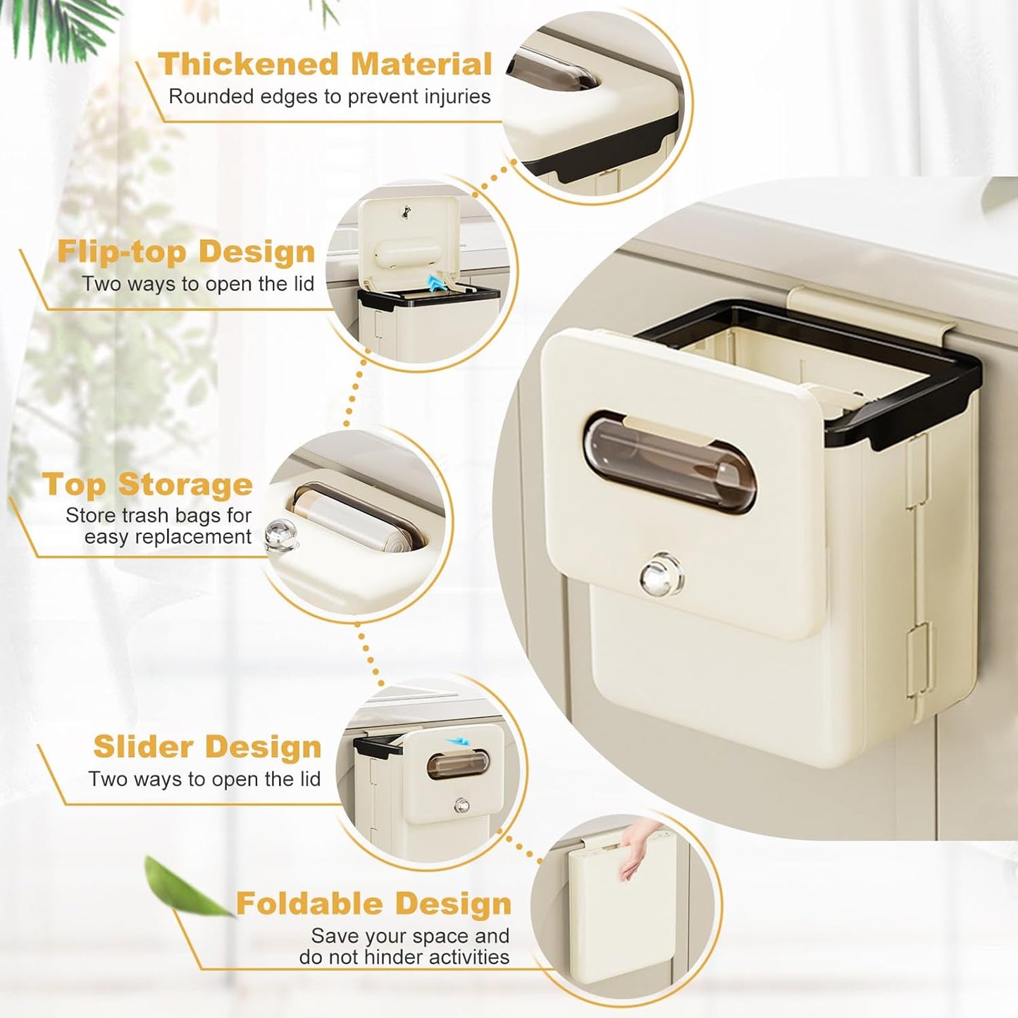 poubelle de cuisine 9 litres