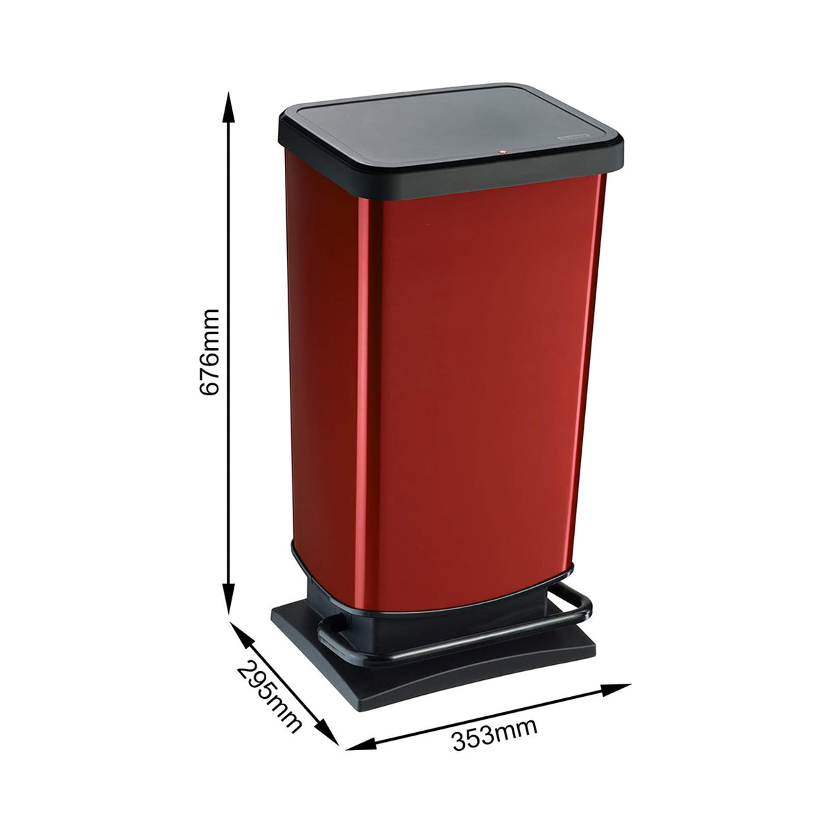 poubelle de cuisine rouge caracteristiques