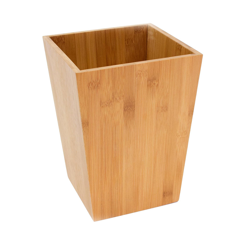 poubelle de salle de bain bambou - 3 Litres Marron