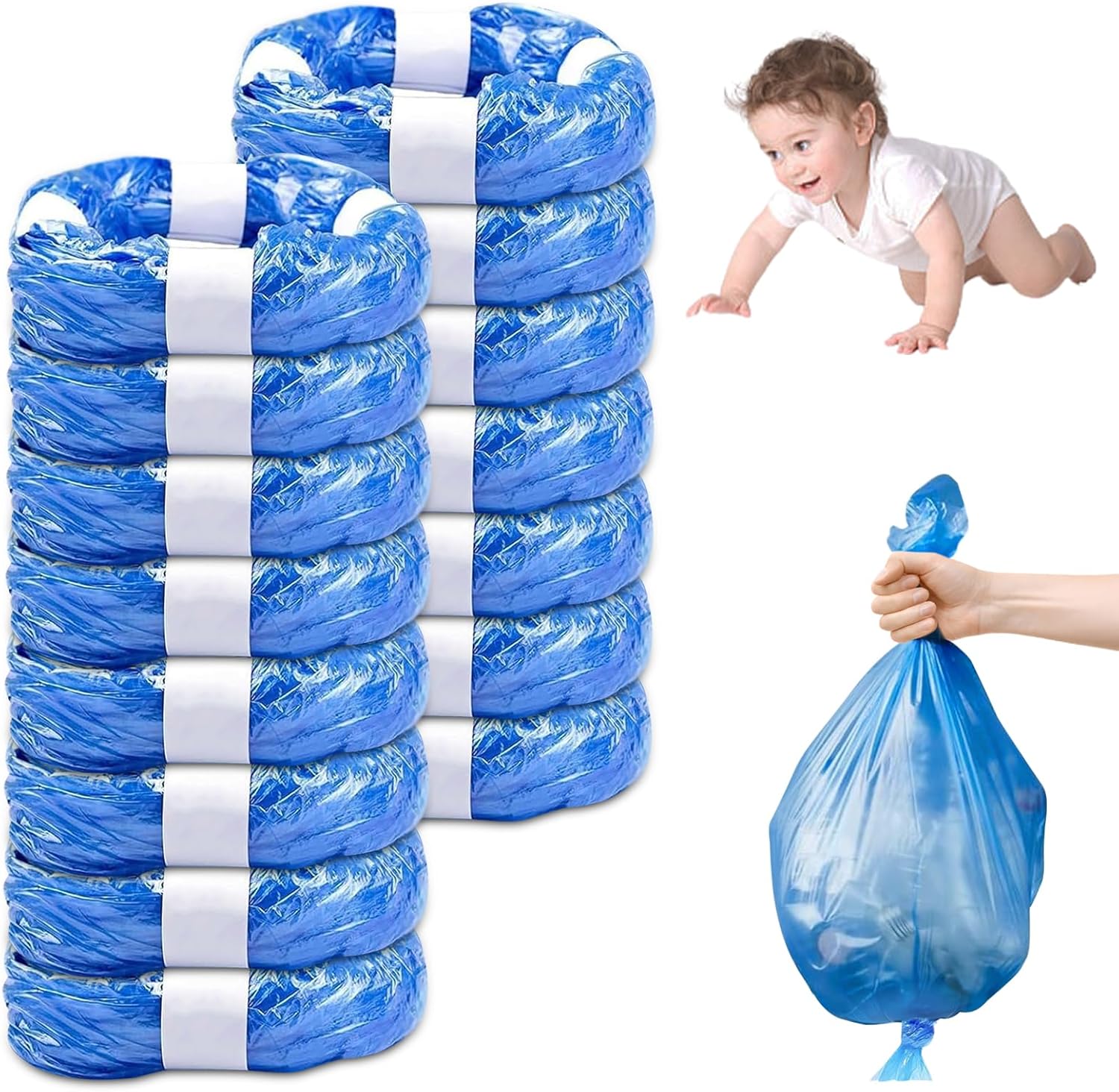 15 Pièces Recharge Poubelle a Couche