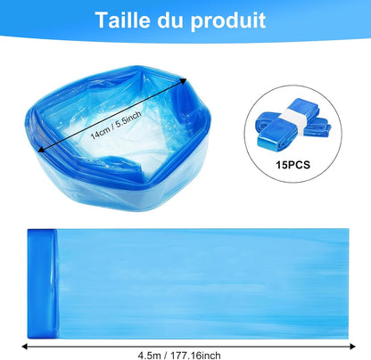 15 Pièces Recharge Poubelle a Couche bebe hygienique