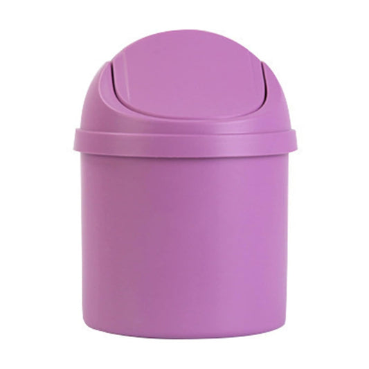 Mini poubelle de bureau avec couvercle à pression