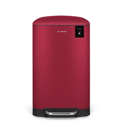 Les Collectors No.701 Stainless Steel Kitchen Pedal Bin, Capacity 30L, 30L Compatible Bag, Compact, Practical, Silent Close, Removable Inner Bucket, Matt Finish, Duck Green