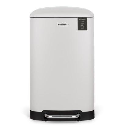 Les Collectors No.701 Stainless Steel Kitchen Pedal Bin, Capacity 30L, 30L Compatible Bag, Compact, Practical, Silent Close, Removable Inner Bucket, Matt Finish, Duck Green