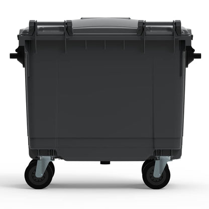 ESE France 4-Wheel Waste Bin - 660L - Robust and Professional - 100% Recycled - Grey - Made in France
