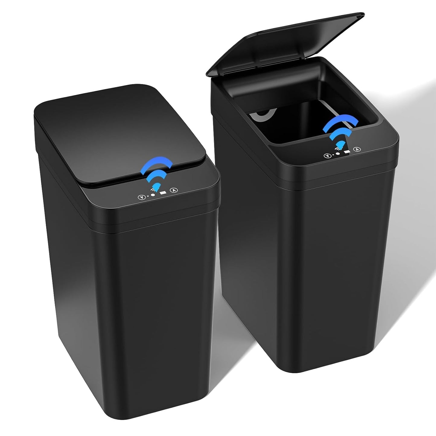 Lot de 2 poubelles automatiques 12 L