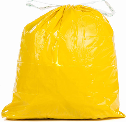 Lot de 90 sacs poubelle jaunes 30L recycle
