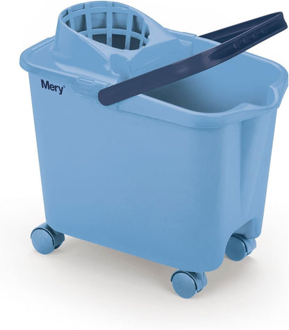 Mery | Seau avec Essoreur, 14L, 4 Roues Pivotantes à 360º, Résistant et Pratique, 