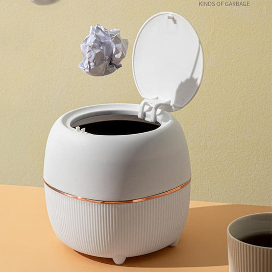 Mini poubelle de table blanche 2L 