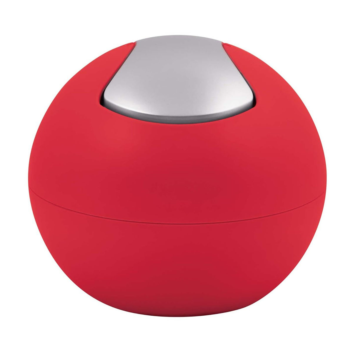Mini poubelle de table rouge salle de bain