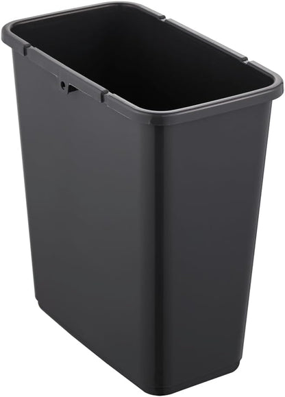 poubelle avec couvercle rabattable, Soft Touch, 10 l, 29.5 x 18 x 36.5 cm, 