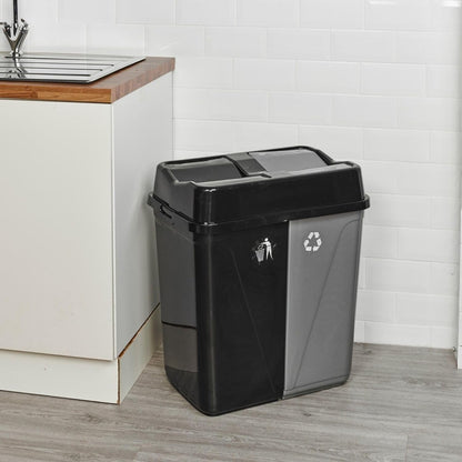 Poubelle 2 compartiment 100l