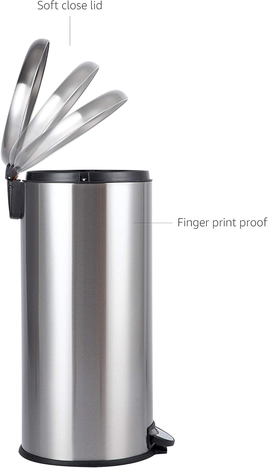 Poubelle 30L en Acier Inoxydable