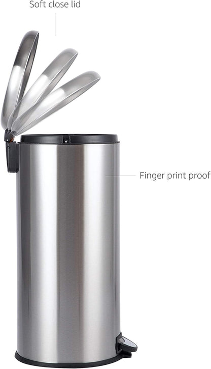 Poubelle 30L en Acier Inoxydable