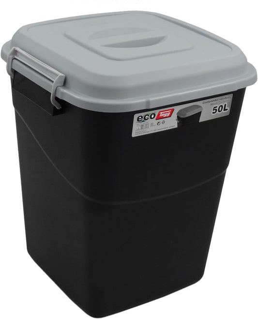 Poubelle 50L avec couvercle amovible