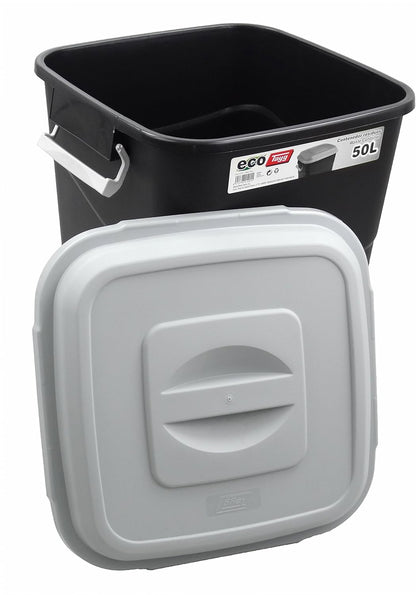 Poubelle 50L avec couvercle amovible cuisine