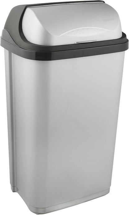 Poubelle 50L avec couvercle coulissant 
