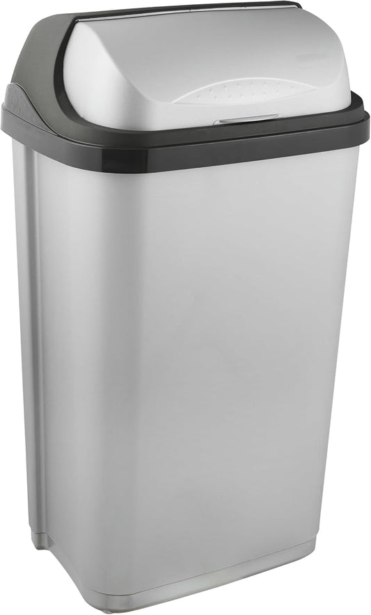 Poubelle 50L avec couvercle coulissant 