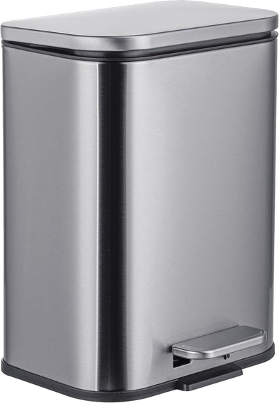 Poubelle 5L inox Soft-Close rectangulaire