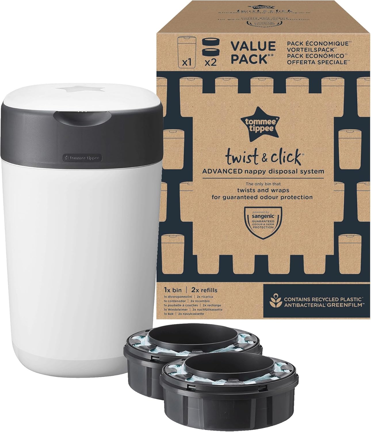 Poubelle A couches Twist & Click