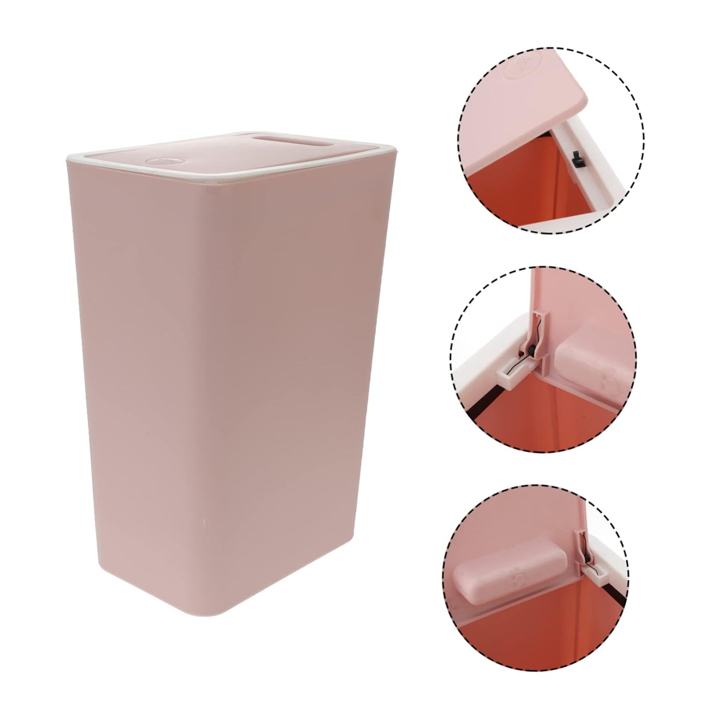 Poubelle De Cuisine 30 L rose jolie