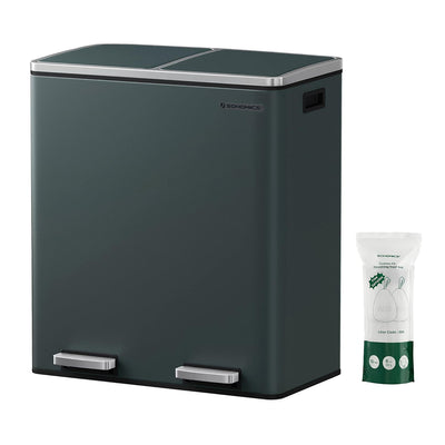 Poubelle Double Compartiment 2 x 30 L