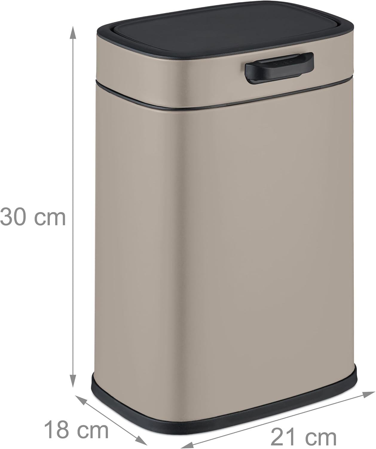 Poubelle Suspendue, 5 litres, Salle de Bain, Cuisine, Seau Amovible