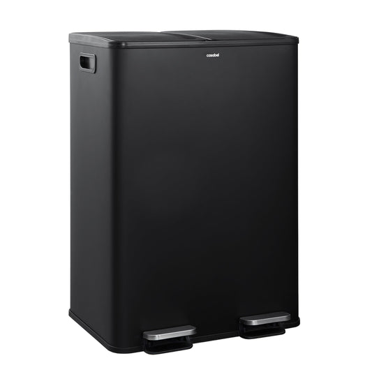 Poubelle cuisine double compartiment 60L