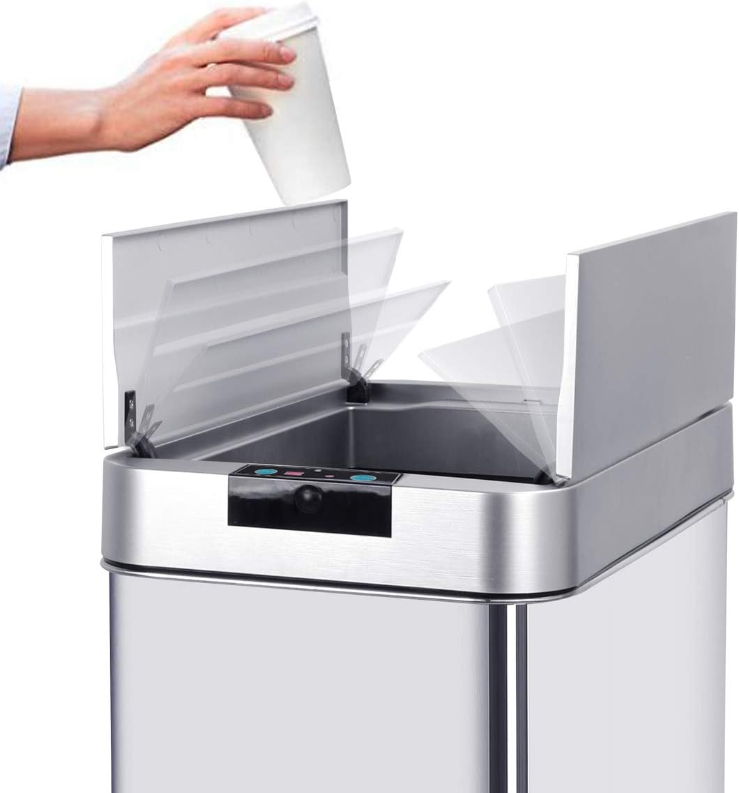 Poubelle de cuisine automatique 70L  Inox