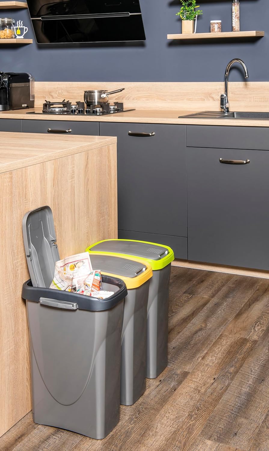 Poubelle de tri sélectif 40 L cuisine