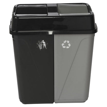 Poubelle double compartiment 100l