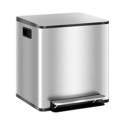Poubelle double compartiment  2 x 15L