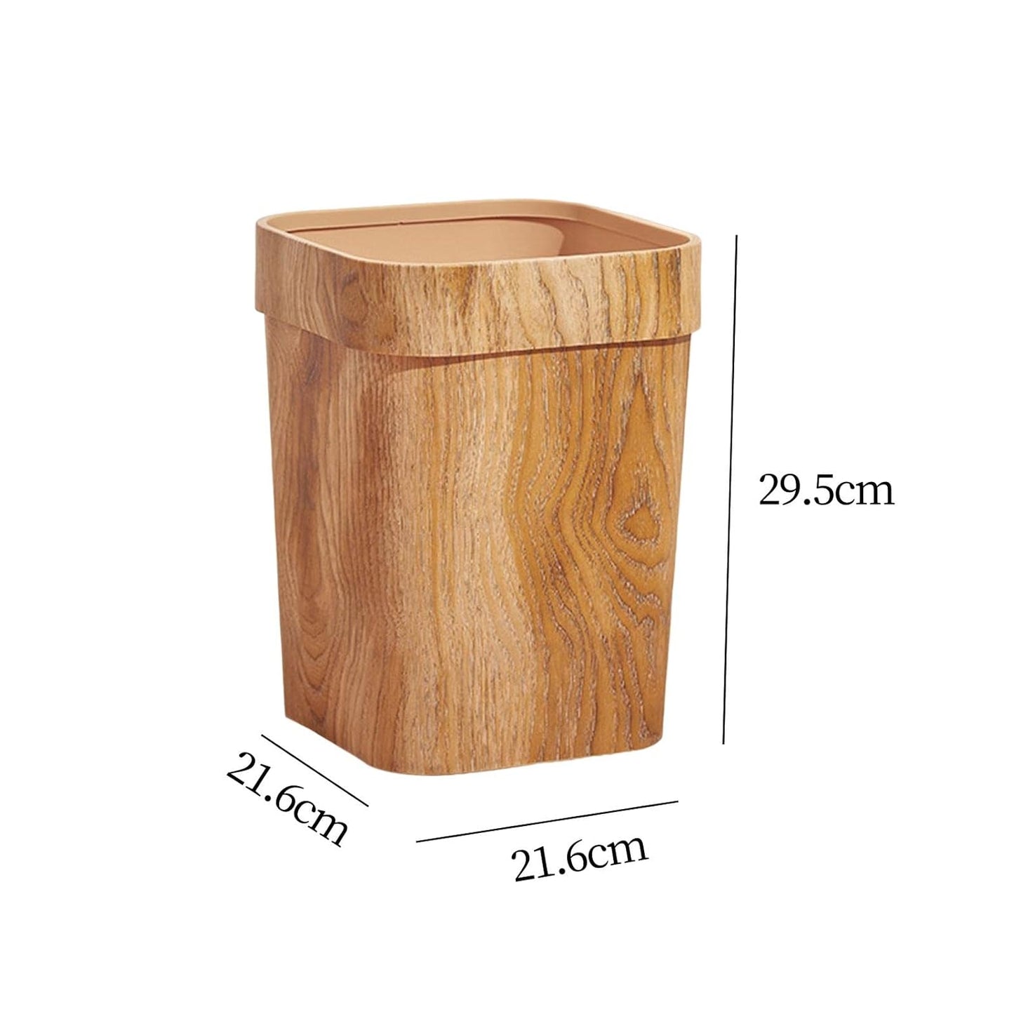Poubelle en bois interieur dimension