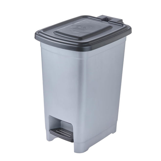 Poubelle à pédale 10L argent