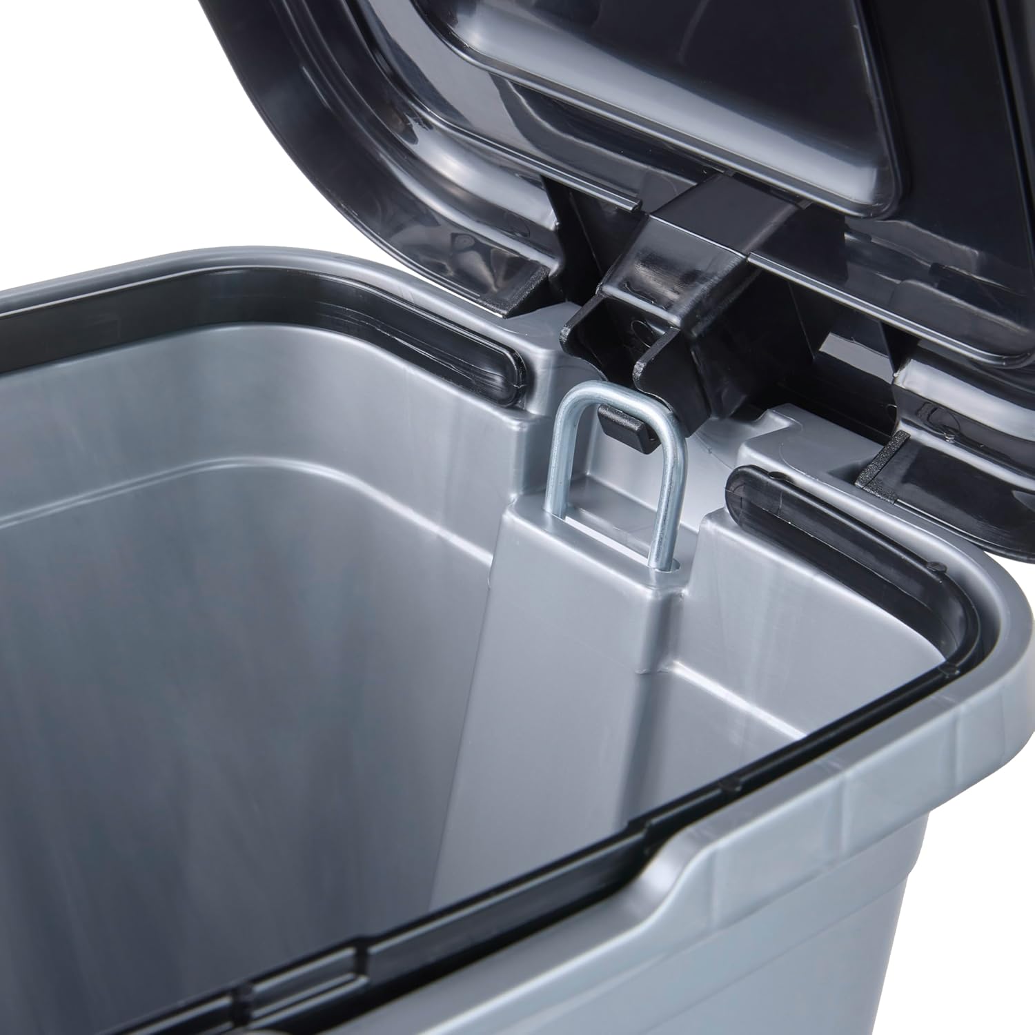 Poubelle à pédale 10L argent