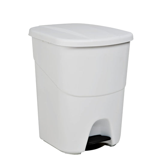 Poubelle à pédale 40L  40 litres, blanc, 393 x 352 x 470 mm